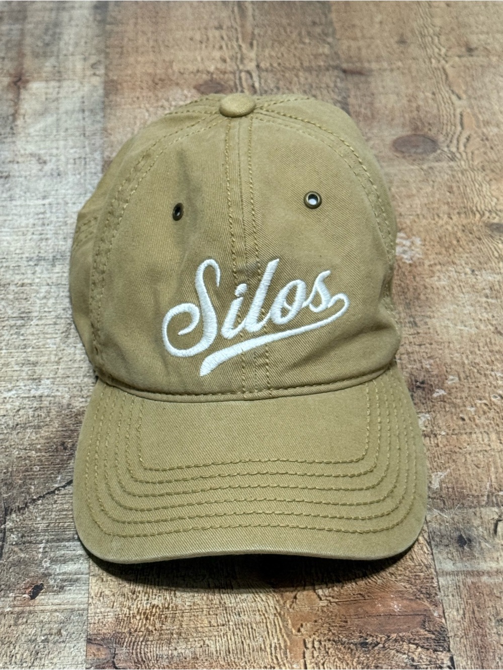 Silos Magnolia Baseball Cap Unisex One Size Adjustable Curved Brim Brown new